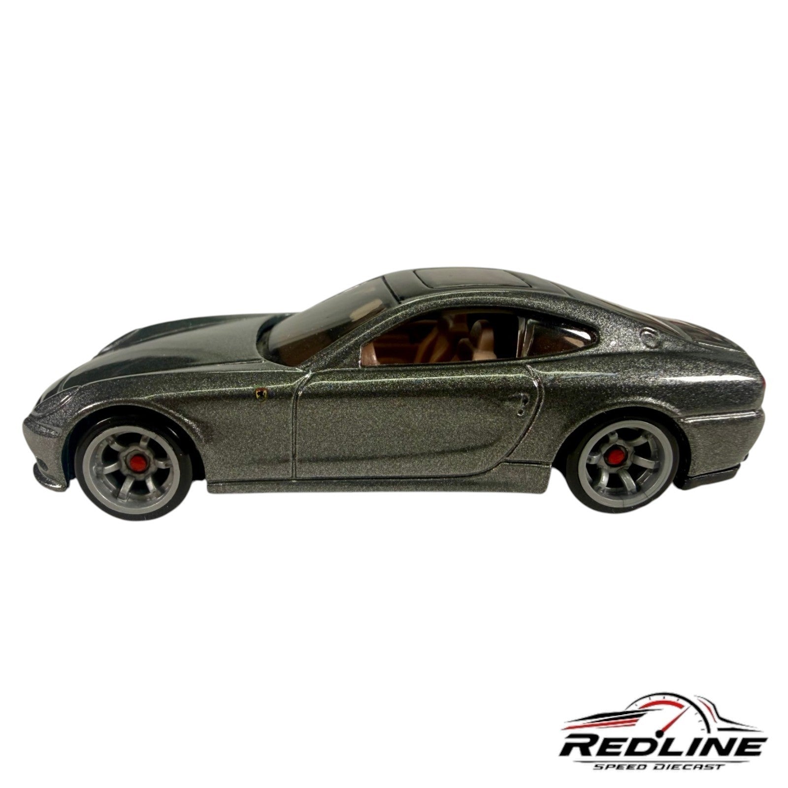🇮🇹Hot Wheels Ferrari Racer Ferrari 612 Scaglietti Silver LOOSE C6 1:64🇮🇹
