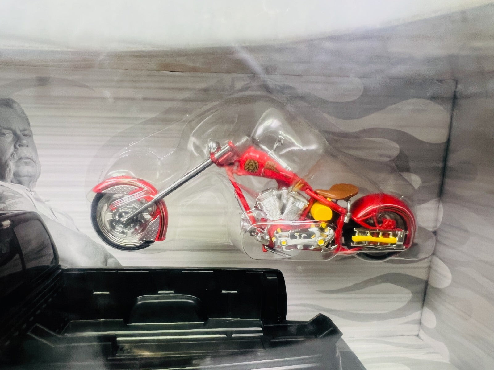 🦅🦅🦅American Chopper Fire Bike Truck and Chopper Set 1:18 Orange County🦅🦅🦅