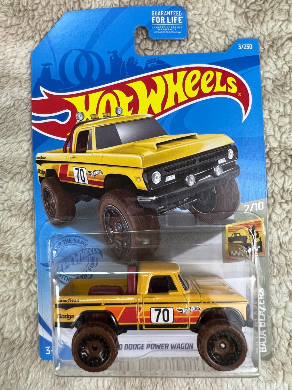 🇺🇸🇺🇸Hot Wheels '70 Dodge Power Wagon Yellow Baja Blazers HW18🇺🇸🇺🇸