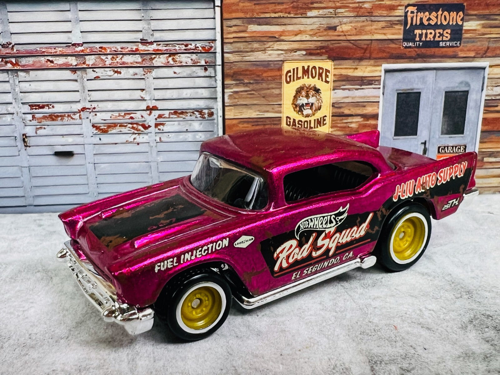 🔥🔥🔥Hot Wheels '57 Chevy  Rod Squad Super Treasure Hunt LOOSE C6🔥🔥🔥