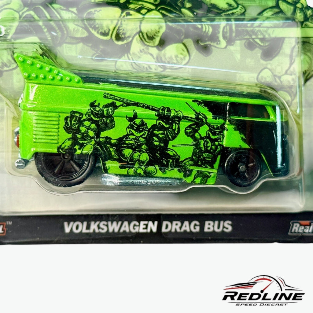 🐢Teenage Mutant Ninja Turtles Volkswagen Drag Bus Hot Wheels Pop Culture H17🐢