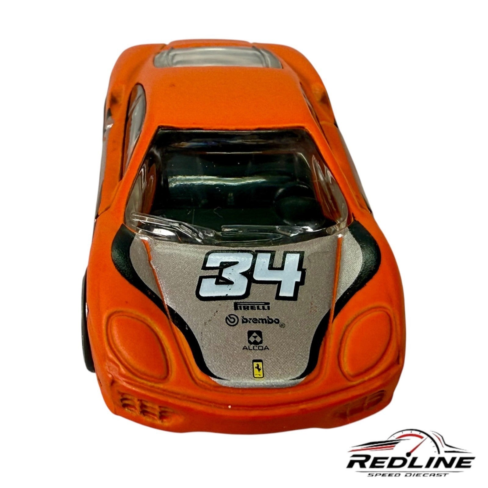 🇮🇹🇮🇹Hot Wheels Ferrari Racer 360 Modena # 34 Orange 1:64 LOOSE C5🇮🇹🇮🇹
