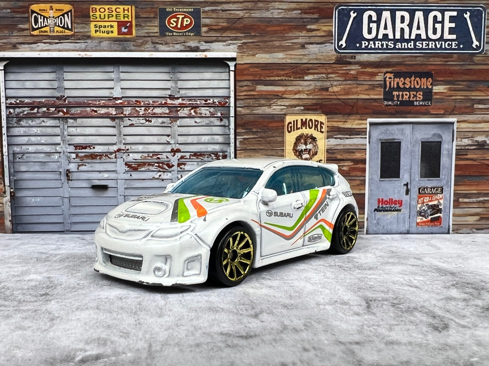 🔥🔥🔥Hot Wheels 2011  Subaru WRX STI  Diecast Sports Car  WHITE C1🔥🔥🔥