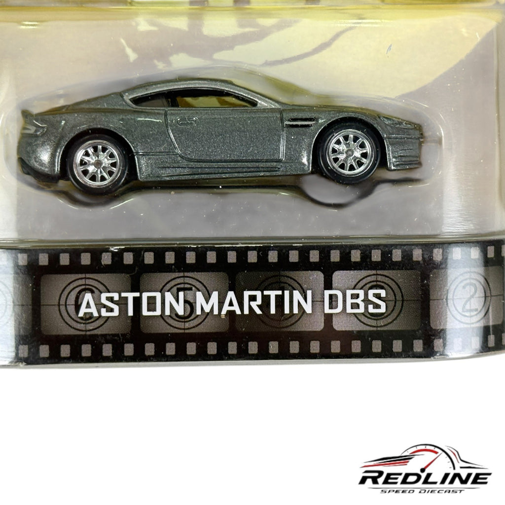 Hot Wheels Retro 007 Bond Casino Royale Aston Martin DBS Real Riders Silver H9