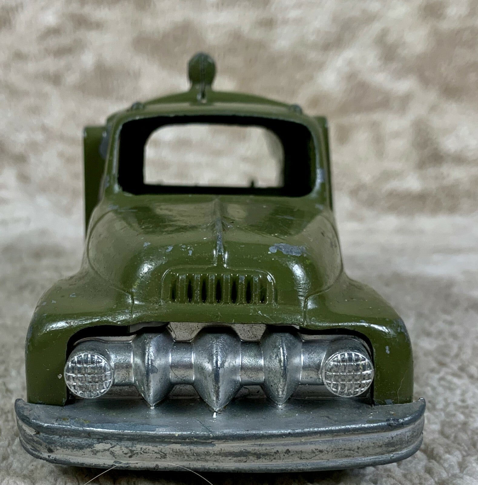 *********Hubley Kiddie Toy #478 Bell Telephone Truck Army Green - 1950s*********