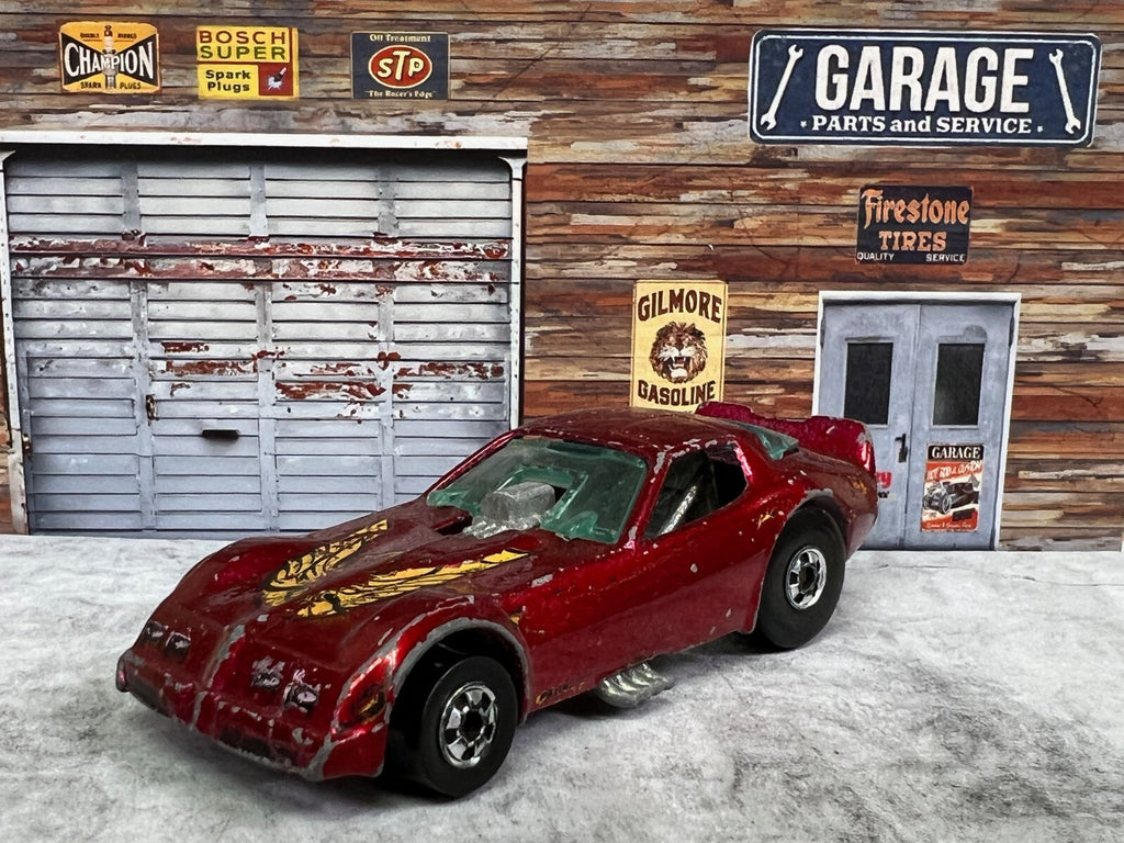 🔥1977 Hot Wheels Metallic Red Pontiac Trans Am Firebird Funny Car Dragster C3🔥