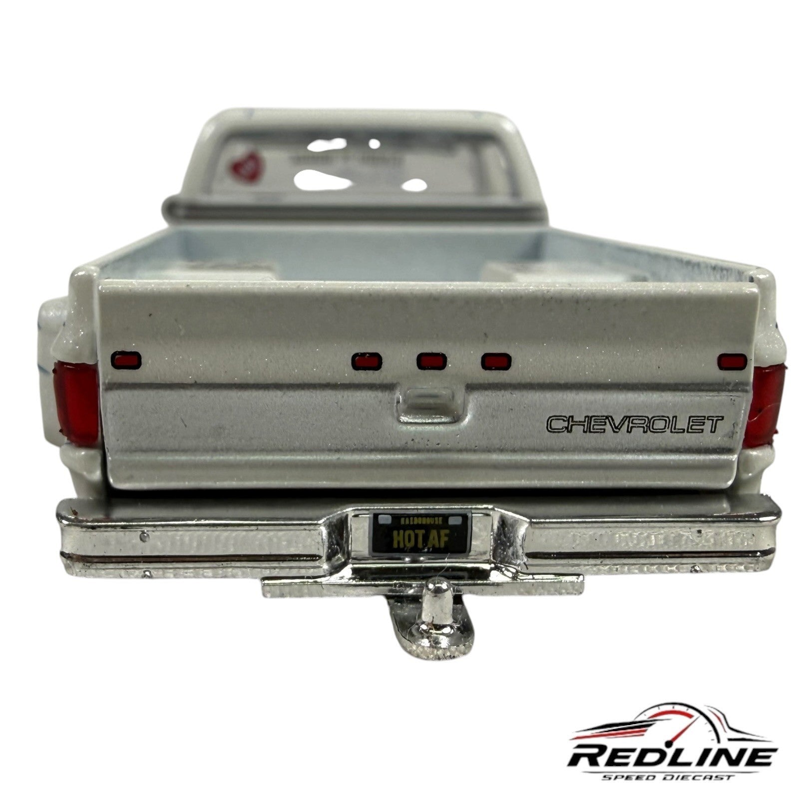 🇺🇸Kaido House  Chevrolet Silverado Dually on Fire V2 White 1:64 H1🇺🇸