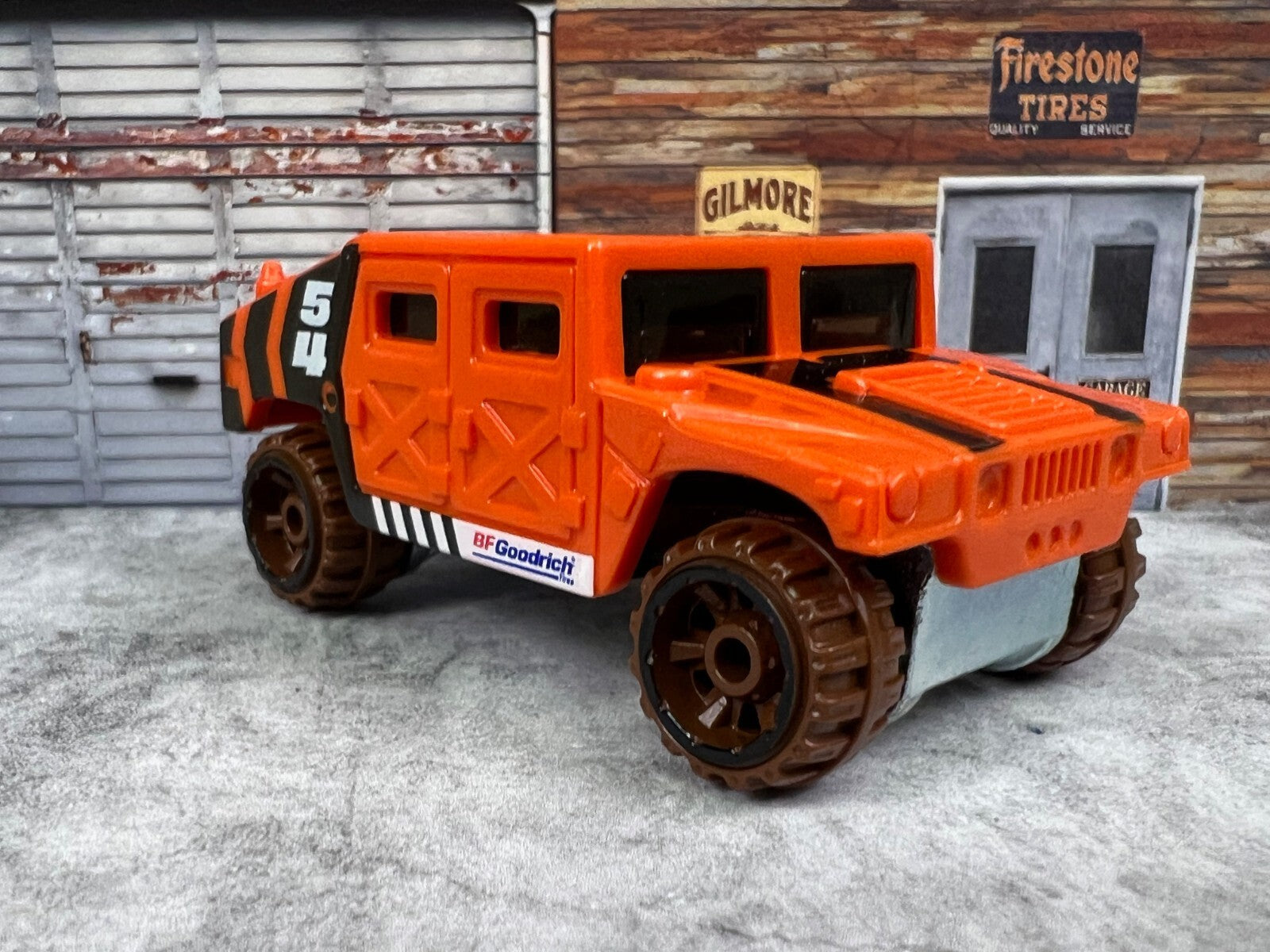 🇺🇸🇺🇸🇺🇸 Hot Wheels BAJA BLAZERS  Humvee Orange #54 C7🇺🇸🇺🇸🇺🇸