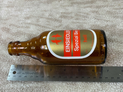 ***Vintage Einsieder Spezial Bier Beer Bottle Glass Brown Empty Barware BB01****