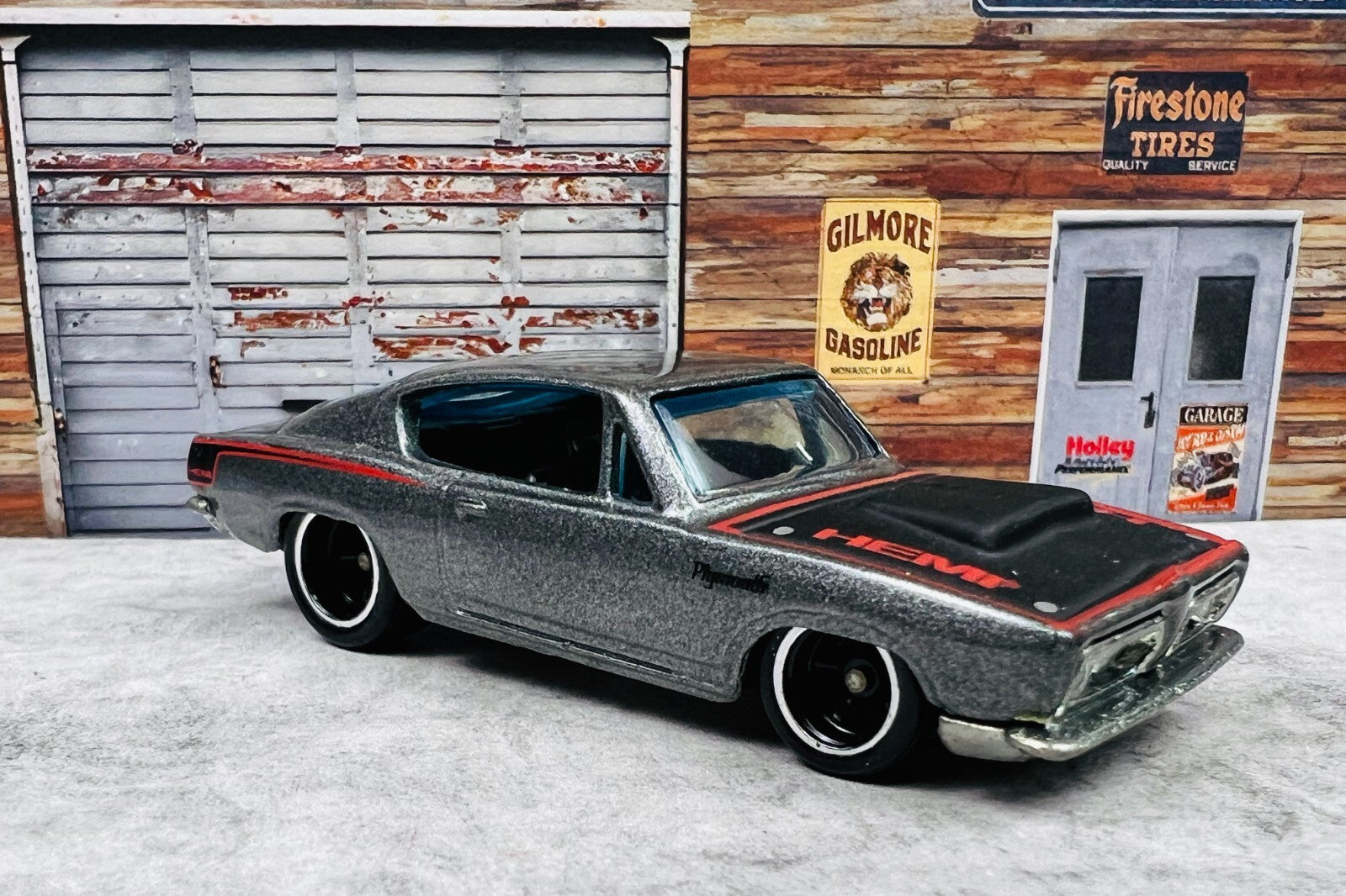 🇺🇸🇺🇸🇺🇸Hot Wheels Plymouth HEMI Cuda Chase Real Riders C4🇺🇸🇺🇸🇺🇸