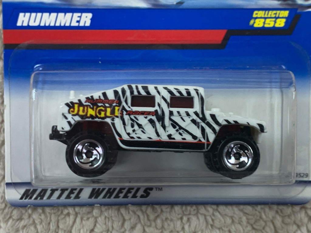 *Hot Wheels 1997 HUMMER Jungle Racer #858 Humvee H1 Zebra Print NEW IN BOX HW05*