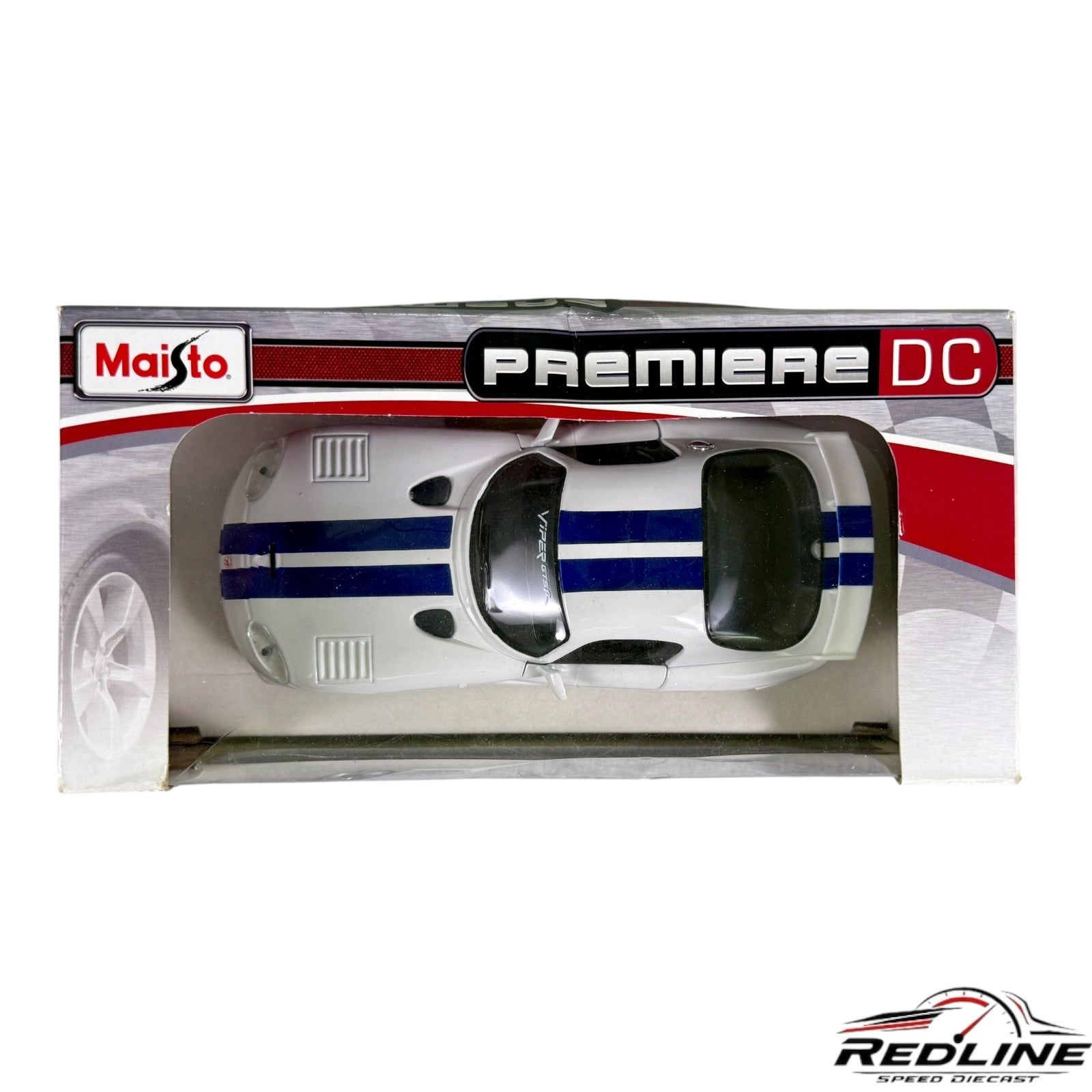 🇺🇸🇺🇸Maisto Premiere DC 1:24 scale 2003 Dodge Viper GT2 White🇺🇸🇺🇸