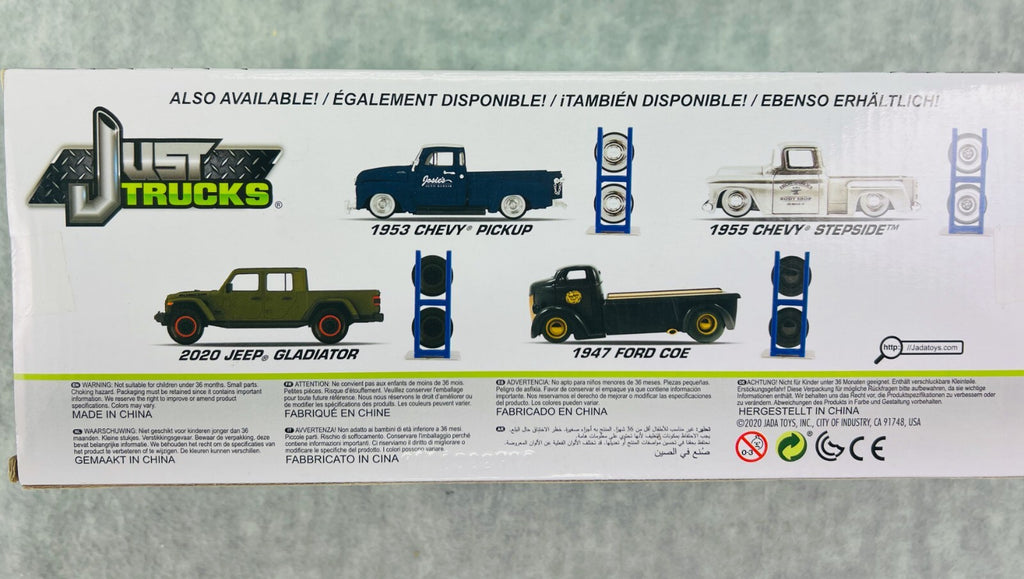 🇺🇸Jada Just Trucks 1955 Chevy Stepside Iron Works Body Shop 1/24th🇺🇸