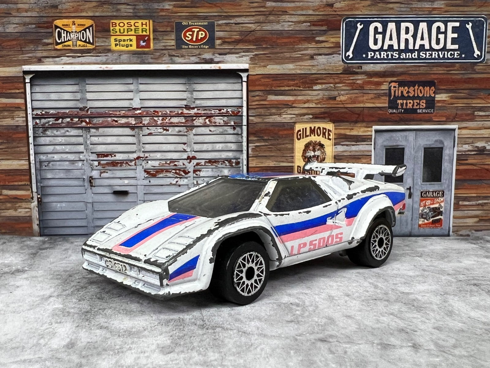 🇮🇹🇮🇹🇮🇹Matchbox 1985 Lamborghini Countach LP 500S Car White C3🇮🇹🇮🇹🇮🇹