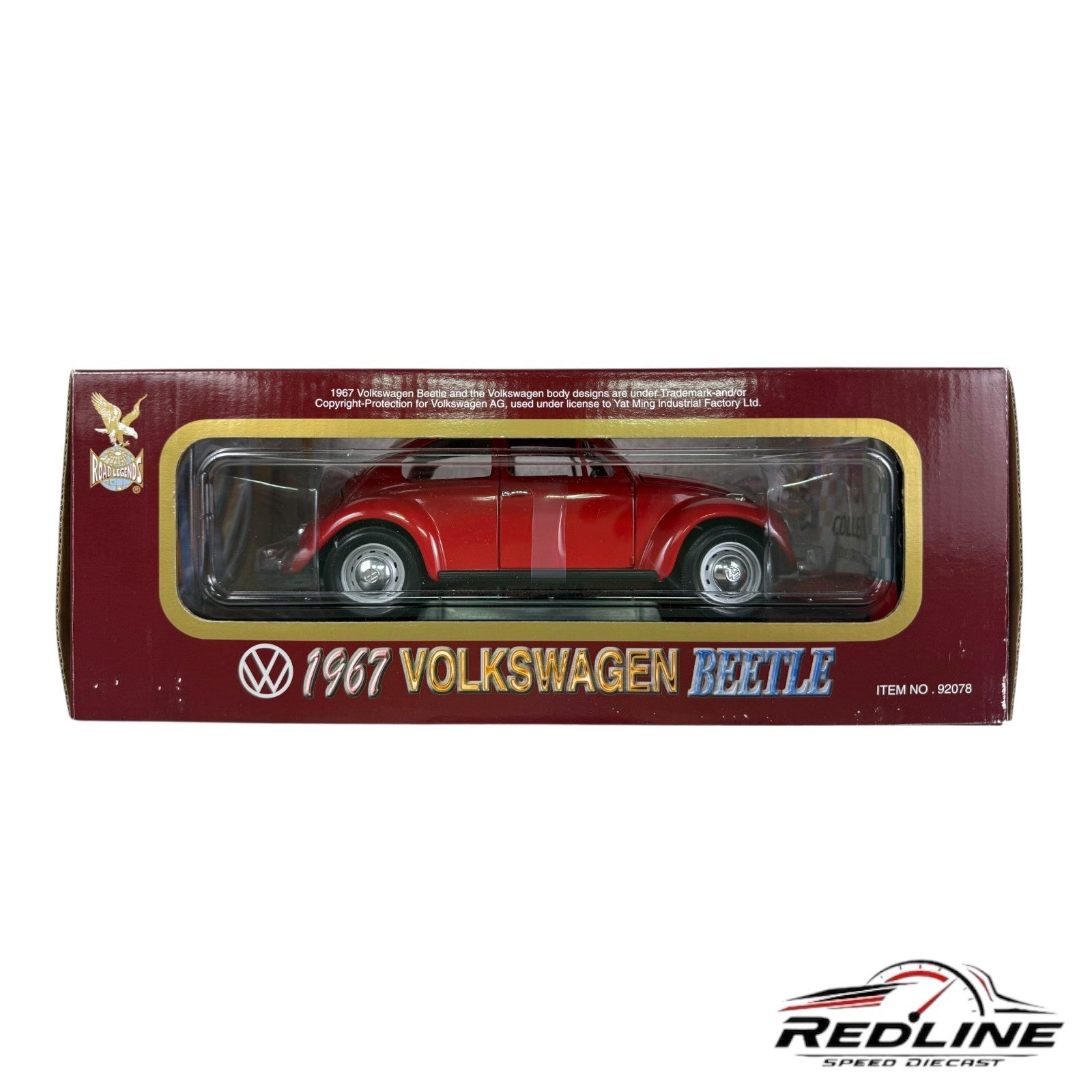 🇩🇪🇩🇪Road Legends 1967 Volkswagen Red Beetle 1:18 LN🇩🇪🇩🇪