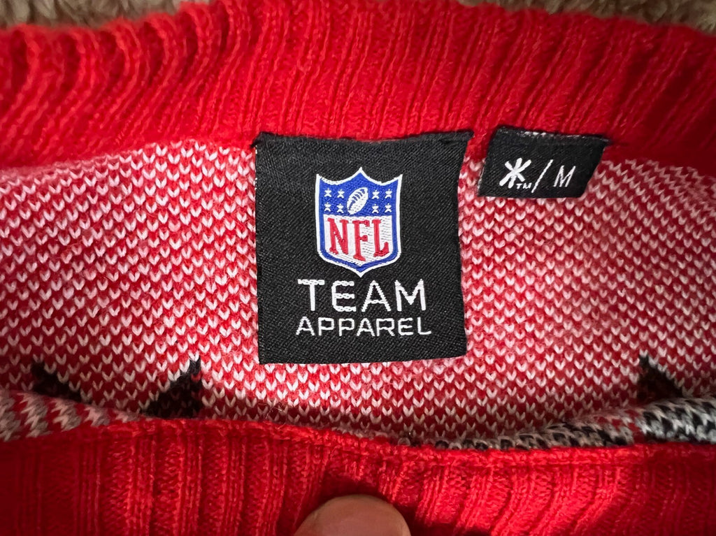 🏈Atlanta Falcons Nfl Team Apparel Mens Ugly Christmas Pullover Sweater Red M🏈
