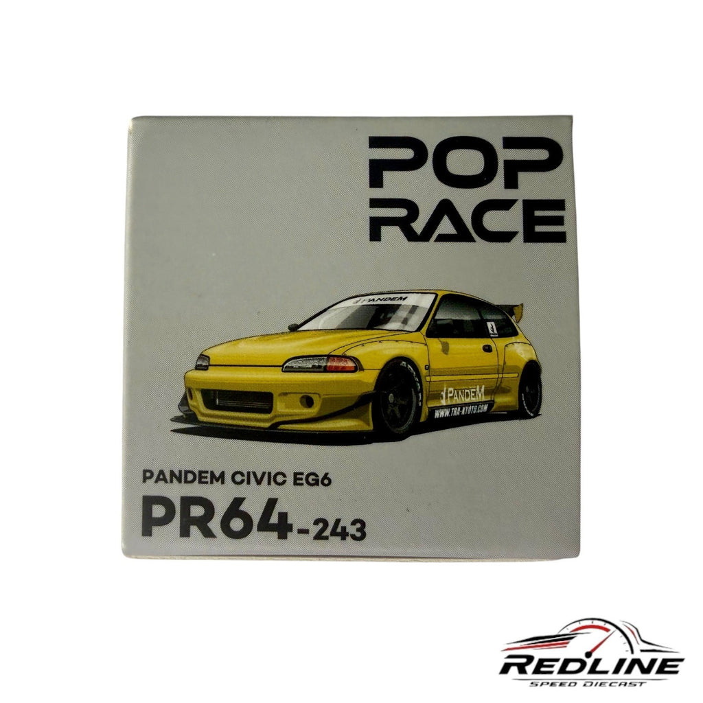 🎌🎌Pop Race Honda Civic EG6 Pandem Yellow Philippine Event Exclusive H15🎌🎌
