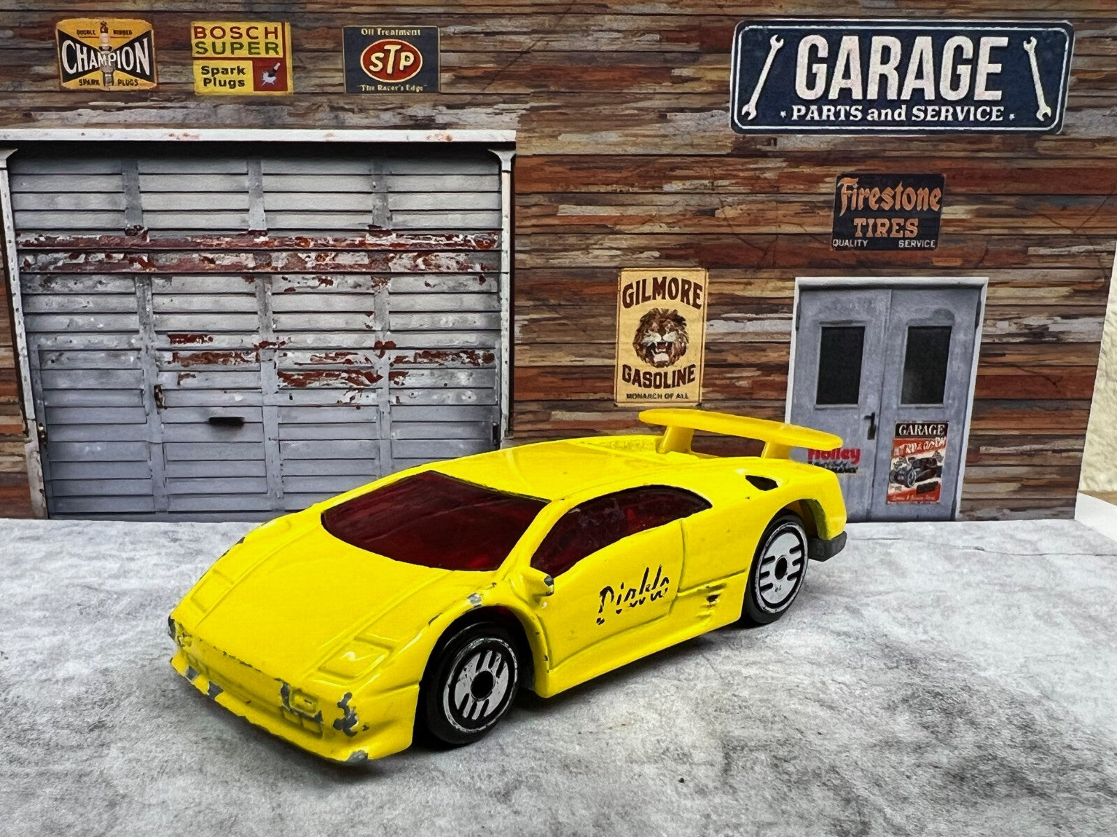 🇮🇹🇮🇹Vintage 1990 Ultra Hot Wheels Yellow Lamborghini Diablo C12🇮🇹🇮🇹