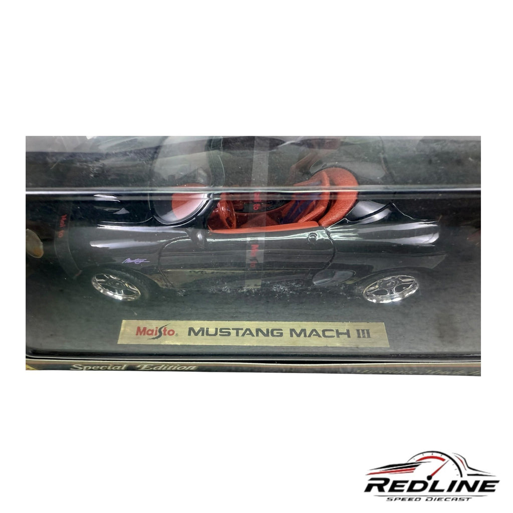 🇺🇸🇺🇸Maisto Special Edition Ford Mustang Mach III Black 1:18 LN🇺🇸🇺🇸