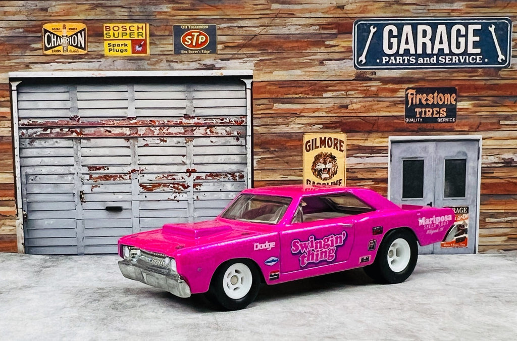 🇺🇸🇺🇸Hot Wheels 1968 Dodge Dart Pink Swinging Thing Loose C23🇺🇸🇺🇸