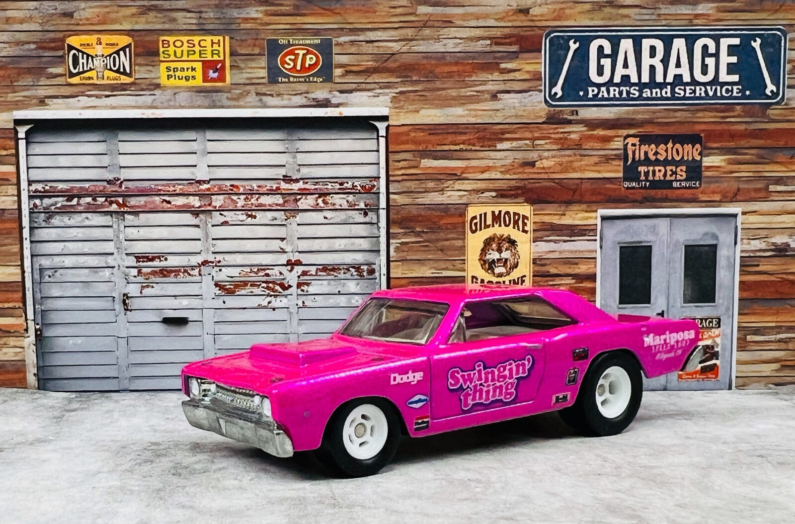 🇺🇸🇺🇸Hot Wheels 1968 Dodge Dart Pink Swinging Thing Loose C23🇺🇸🇺🇸