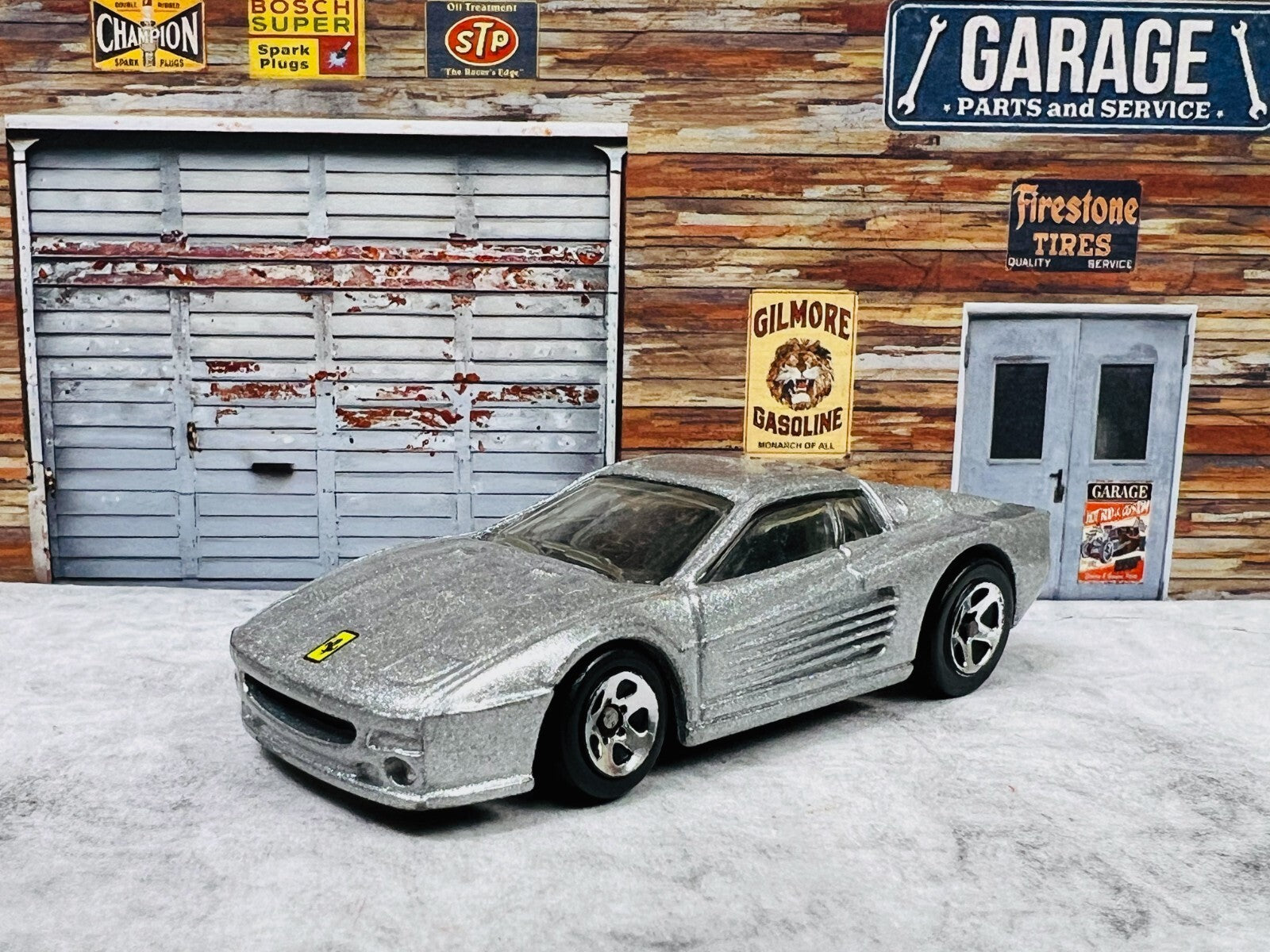 🇮🇹🇮🇹🇮🇹Hot Wheels Ferrari F512M  Silver 1997 C17🇮🇹🇮🇹🇮🇹