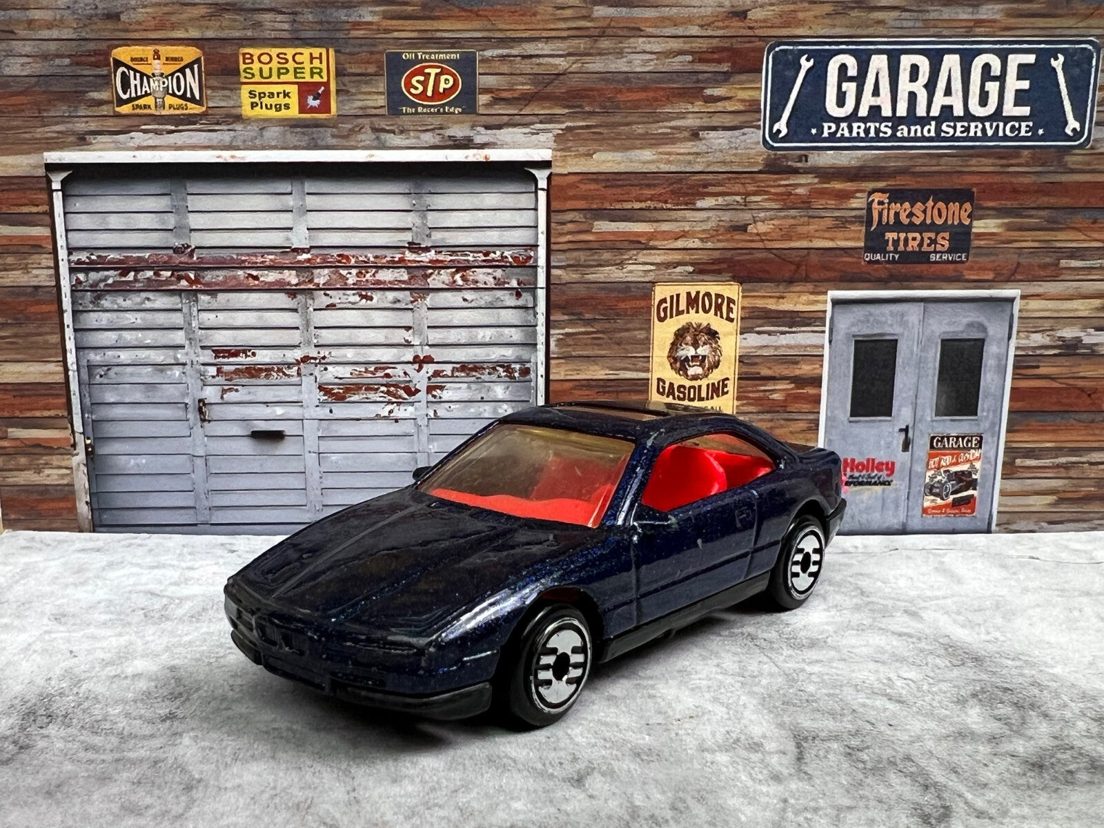 🇩🇪🇩🇪🇩🇪Hot Wheels 1990 BMW 850i Blue with Red Interior  C12🇩🇪🇩🇪🇩🇪