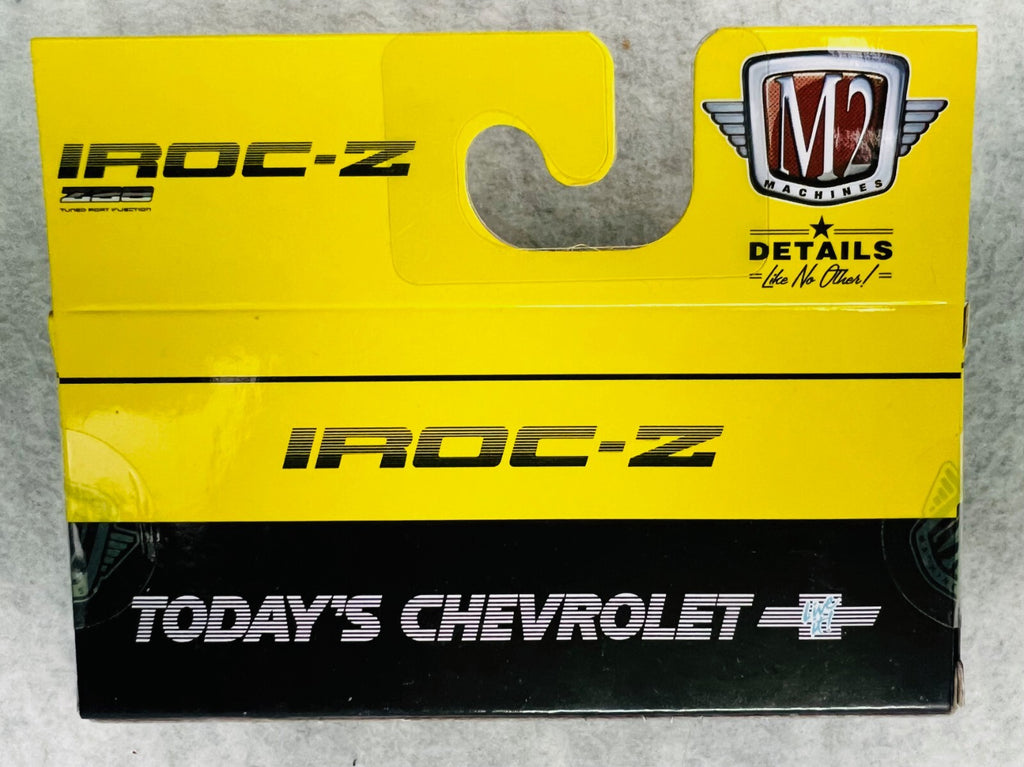 🇺🇸M2 Machines 1985 Chevrolet Camaro IROC-Z  Yellow Twin Turbo R70 H9🇺🇸