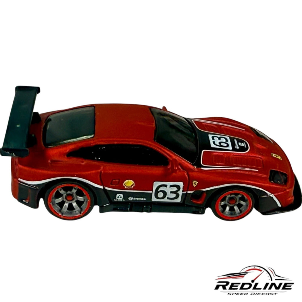 🇮🇹Hot Wheels Ferrari Racer 575 GTC #63 RED LOOSE C13🇮🇹