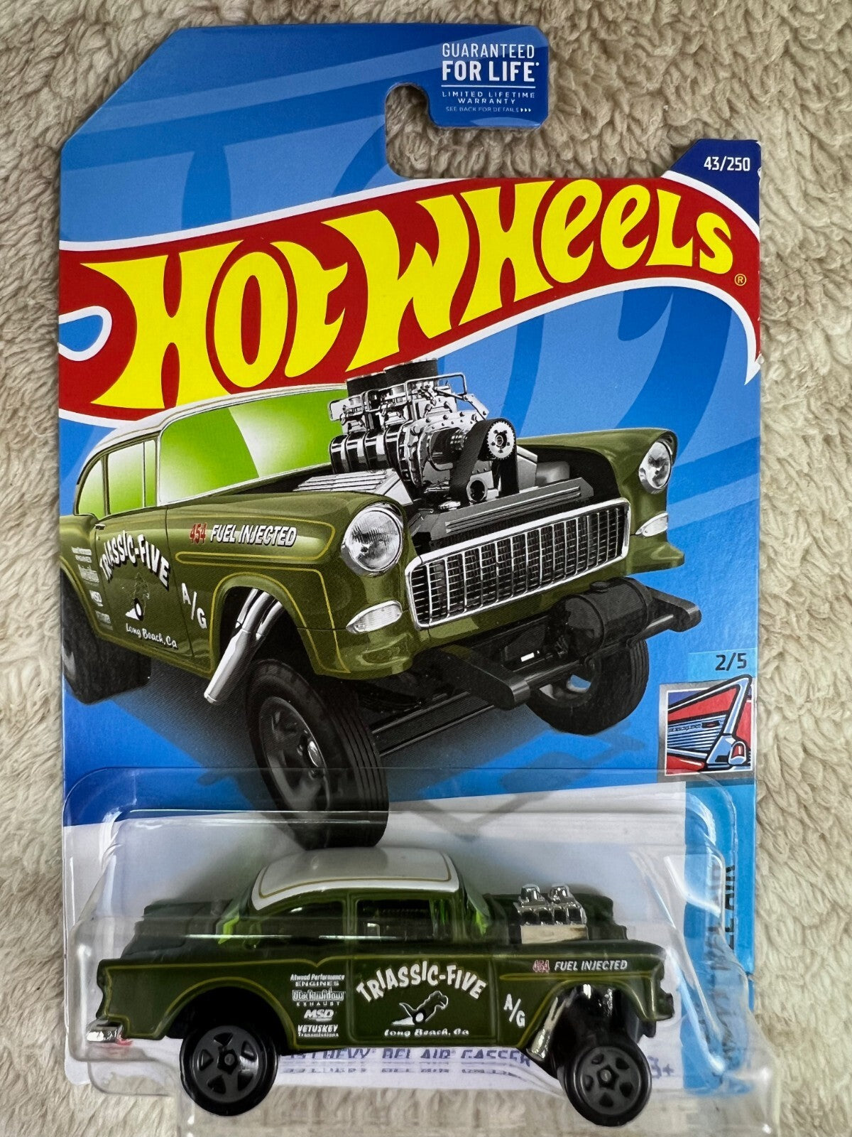 🔥🔥🔥🔥Hot Wheels '55 Chevy Bel Air Gasser Green 43/250 HW19🔥🔥🔥🔥