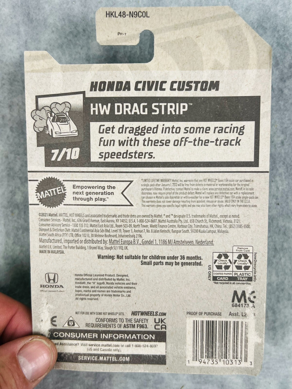 🎌🎌🎌Hot Wheels Honda Civic Custom WHEEL SWAP REAL RIDERS H30🎌🎌🎌