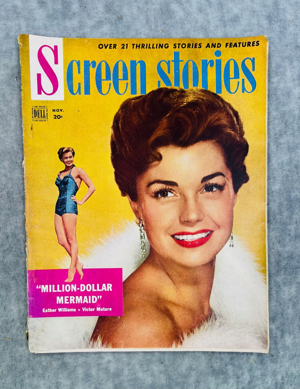 🎬🎬🎬Vintage Screen Stories Magazine November 1952 Esther Williams Cover🎬🎬🎬