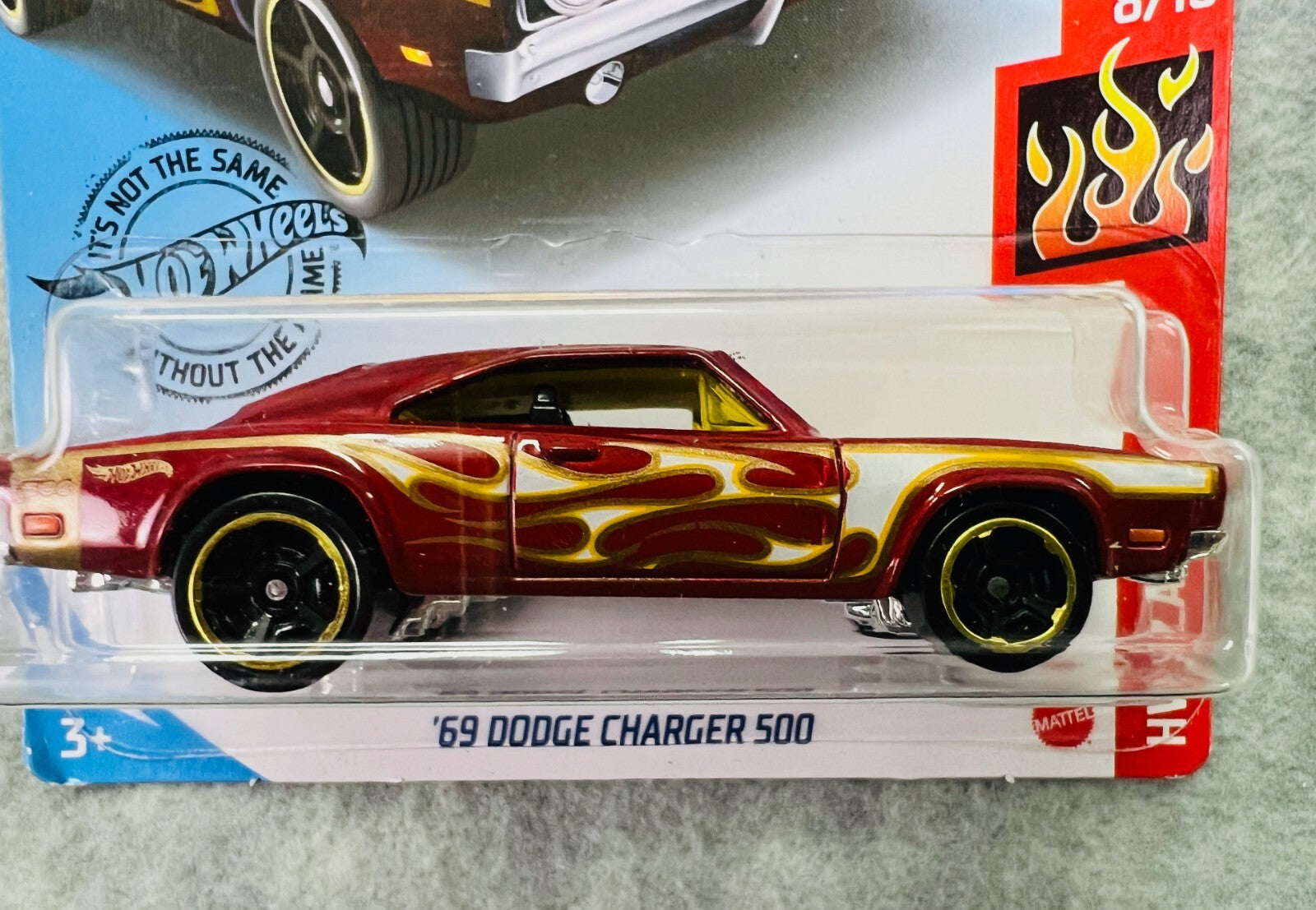 🔥🔥🔥 Hot Wheels  ‘69 Dodge Charger 500 HW FLAMES H25🔥🔥🔥