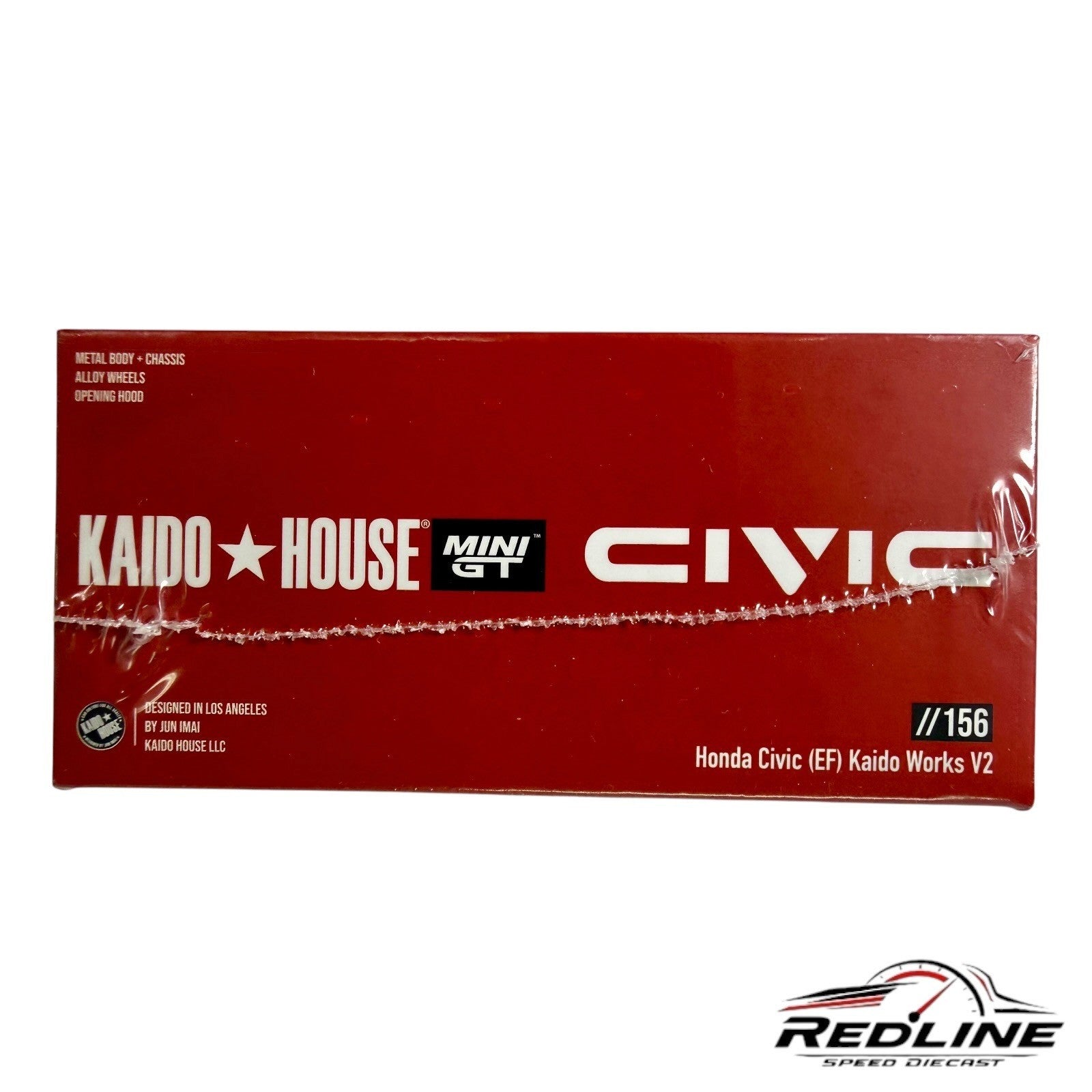 🎌🎌Kaido House Honda Civic EF Kaido Works V2 RED 1:64H15🎌🎌