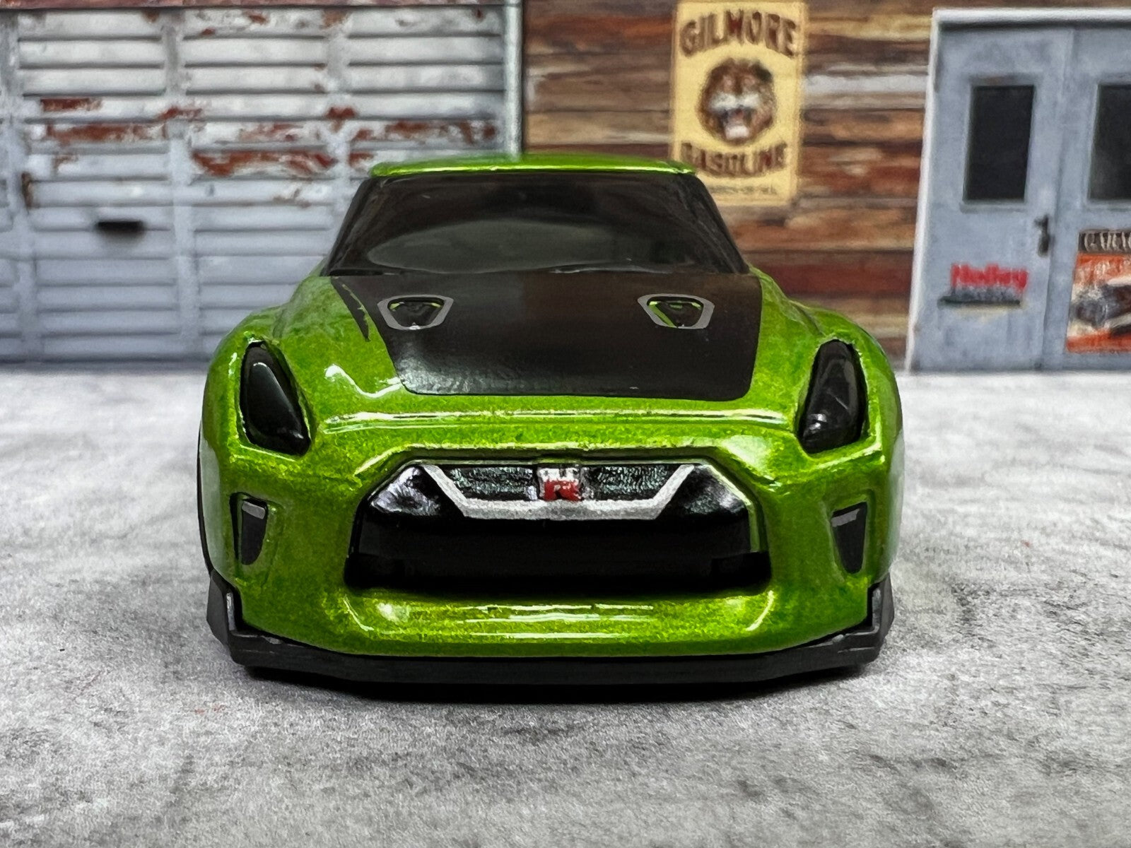 🎌🎌Hot Wheels Speed Blur '17 Nissan Skyline GT-R R35 Green C18🎌🎌