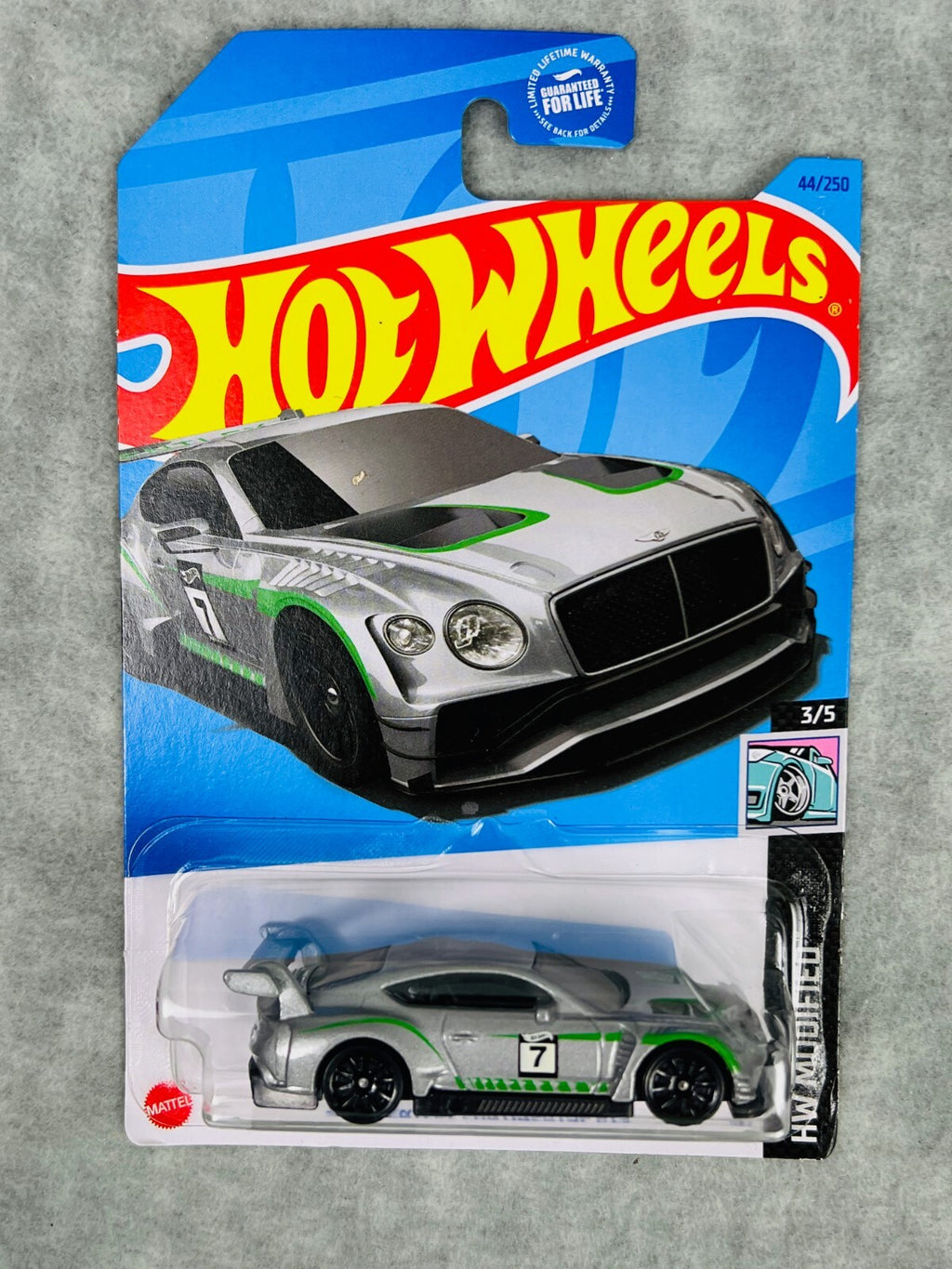 🔥🔥🔥Hot Wheels  2018 Bentley Continental GT3 Gray HW Modified H24🔥🔥🔥
