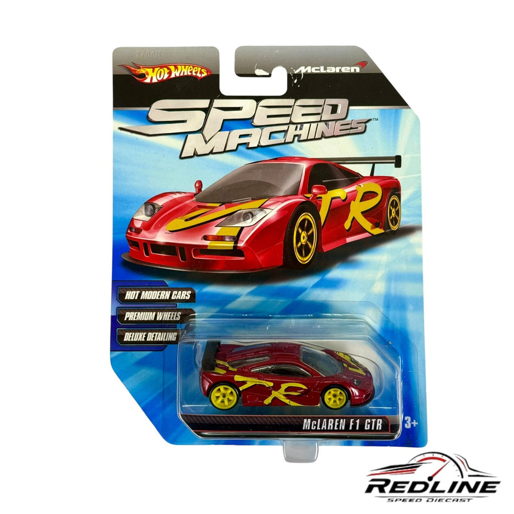 🇬🇧Hot Wheels 2009 Speed Machines MCLAREN F1 GTR Red/Yellow 1:64🇬🇧