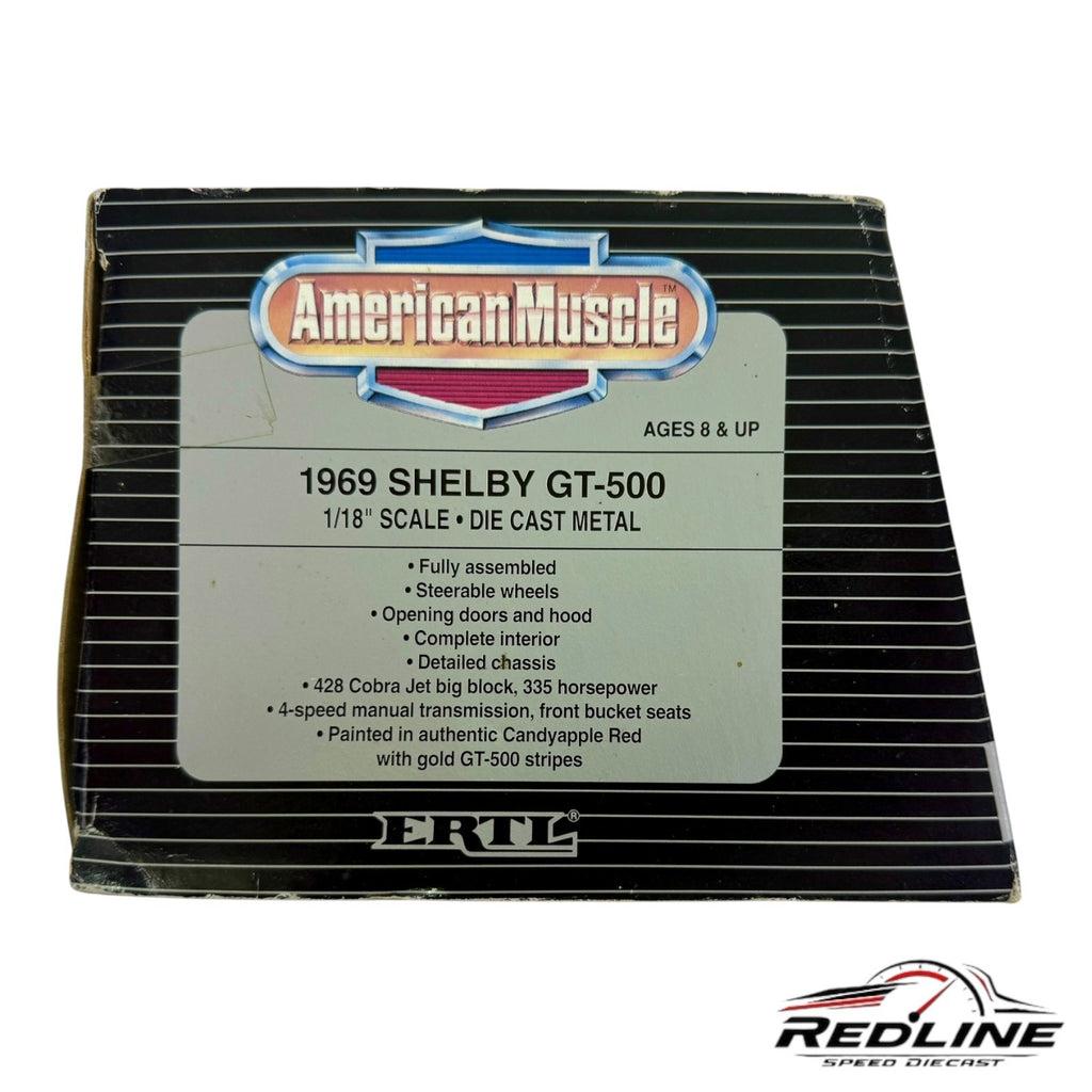 🐎🐎🐎Ertl American Muscle 1969 Shelby GT-500 Yellow 1:18🐎🐎🐎