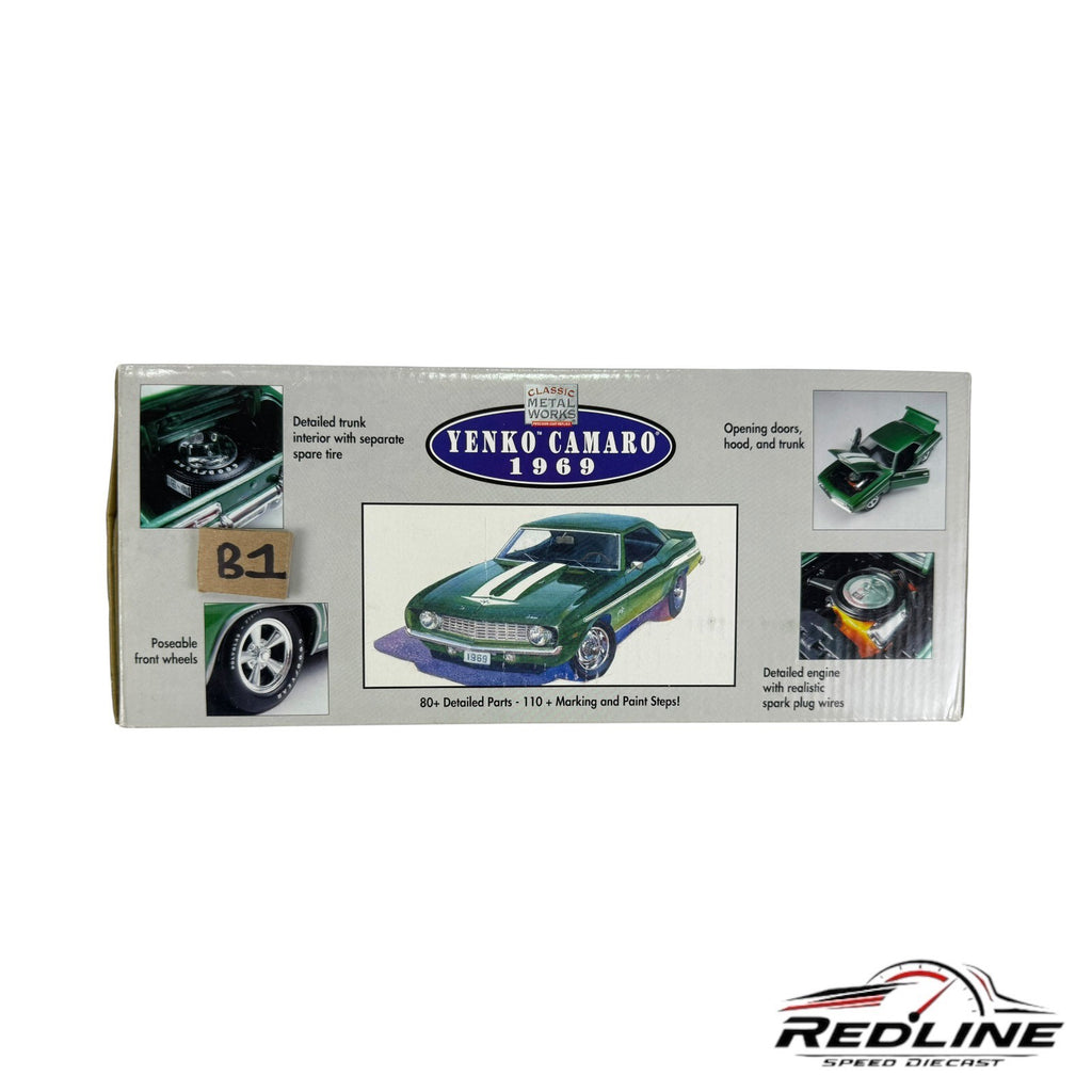 🇺🇸Classic Metal Works Yenko Camaro 1969 GREEN 1:24 B1🇺🇸