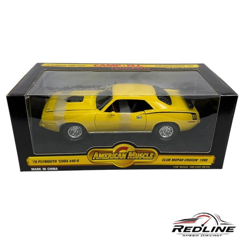 Ertl American Muscle 1970 Plymouth Cuda 440-6 Club Mopar Cruisin 1998 1:18 C1