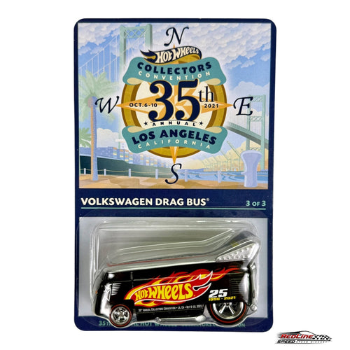 🔥Hot Wheels 35th Collectors Convention Volkswagen Drag Bus Finale 2404/4500 H31