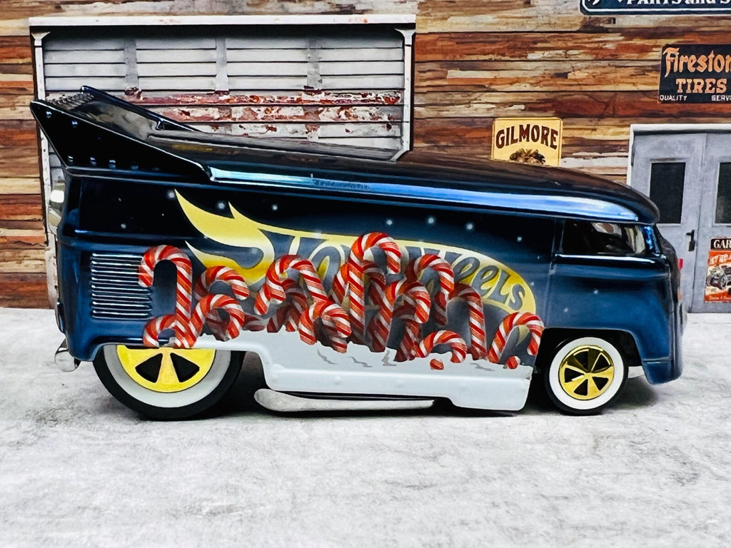 🇩🇪🇩🇪Hot Wheels RLC Exclusive 2019 Holiday VW Drag Bus Dark Blue C2🇩🇪🇩🇪