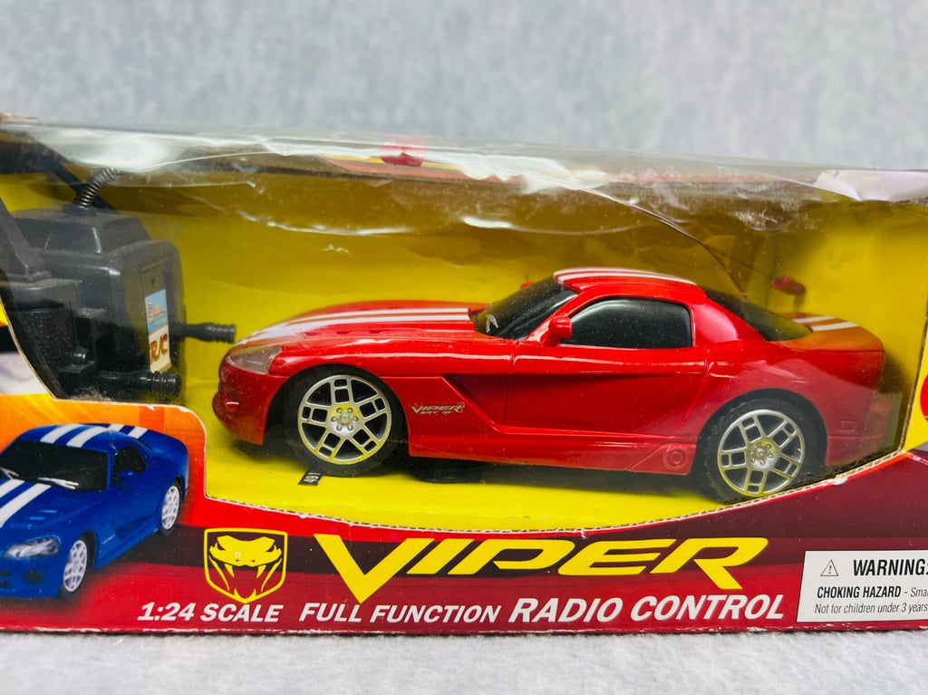 🇺🇸MEGA MOTORS Dodge Viper SRT-10 Radio Controlled 1:24Scale Car RED🇺🇸