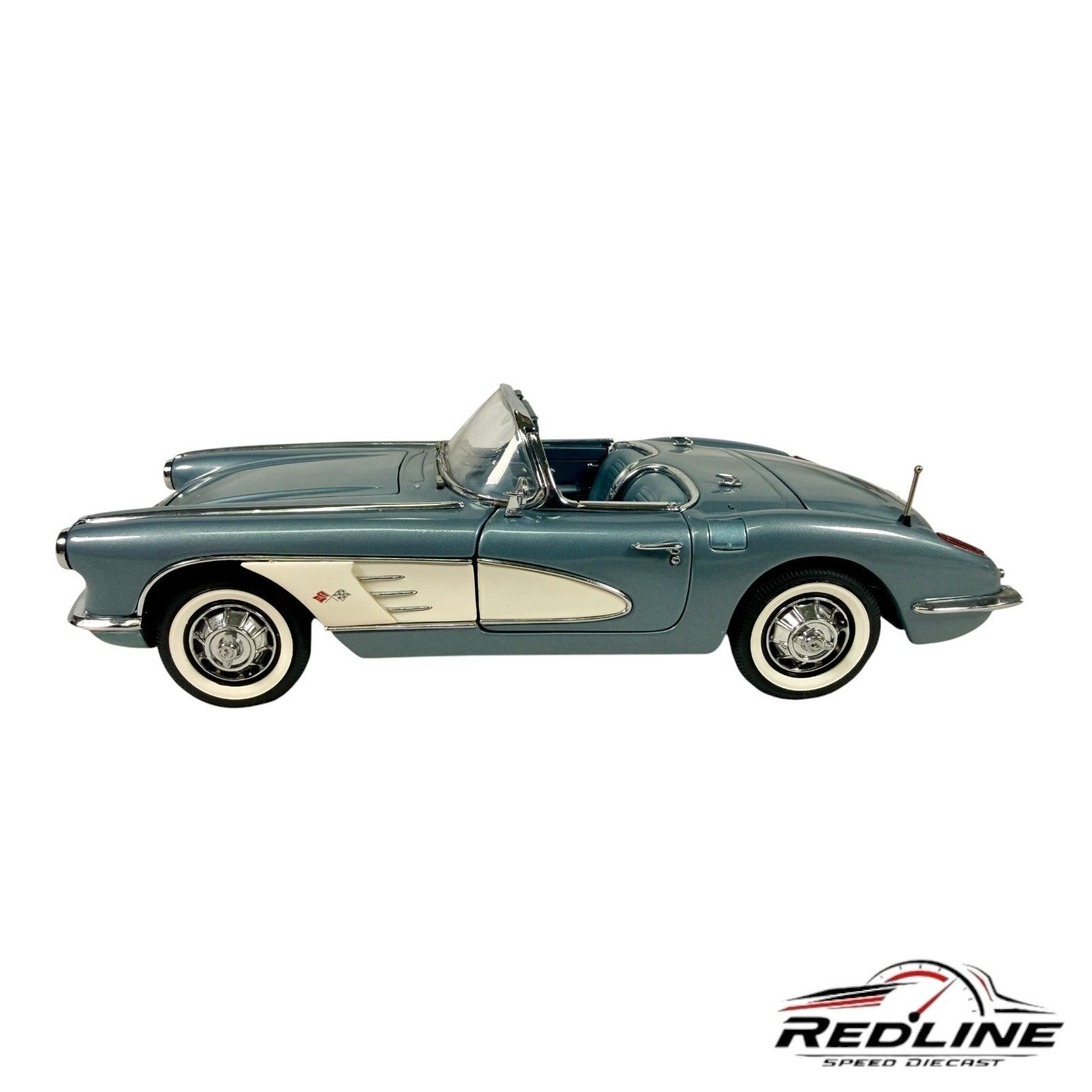 🇺🇸Danbury Mint Limited Edition 1959 Corvette Jewel Blue 1:24 C2🇺🇸