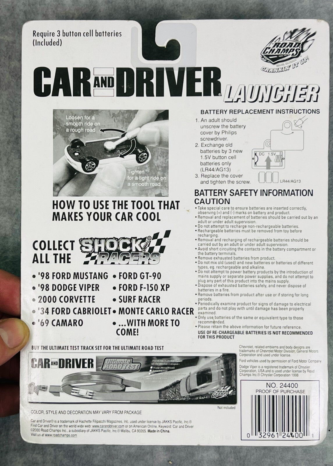 🇺🇸🇺🇸🇺🇸Road Camps Car and Driver Shock Racers Launcher H28🇺🇸🇺🇸🇺🇸