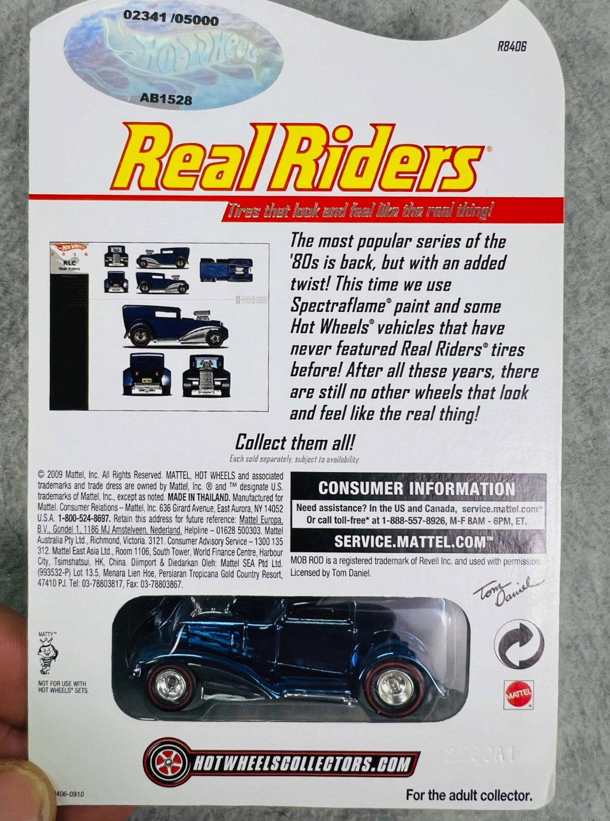 🇺🇸Hot Wheels 2010 RLC Redline Club Real Riders MOB ROD  2341/5000 H22🇺🇸