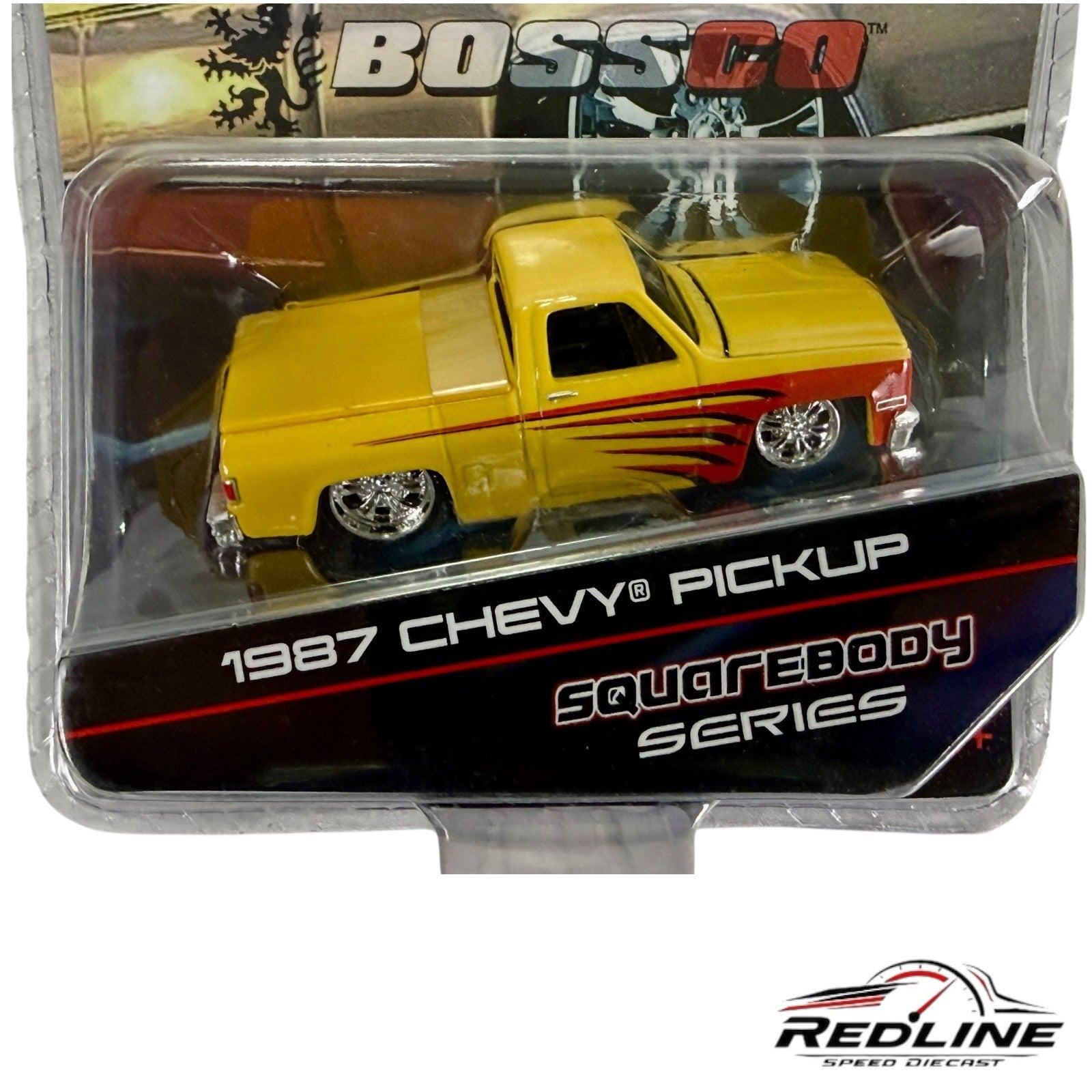🇺🇸Maisto 1987 Chevy Silverado Pickup Truck Squarebody 1/2004 Yellow H26🇺🇸