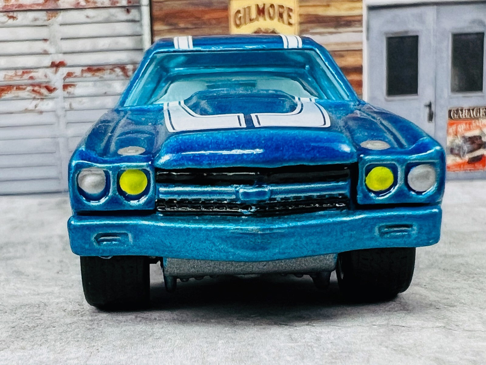 🇺🇸🇺🇸Hot Wheels Phil's Garage S '70 Chevrolet Chevelle SS Blue C23🇺🇸🇺🇸