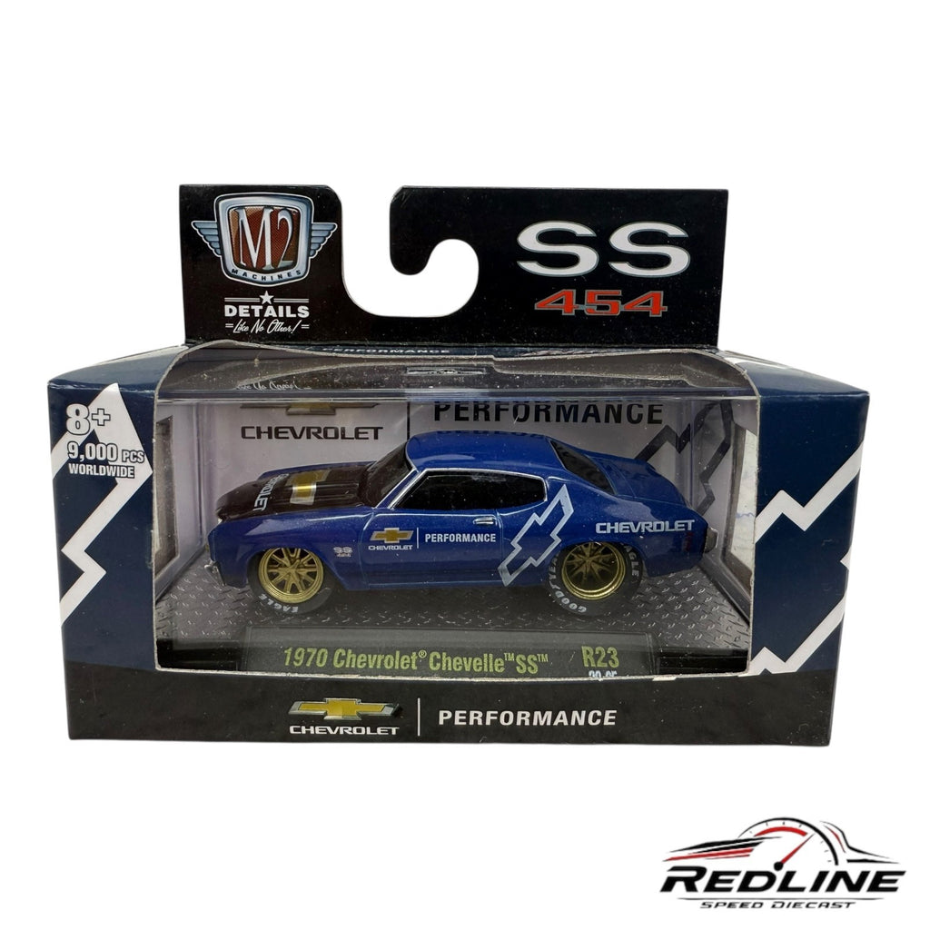 🇺🇸🇺🇸M2 Machines Ground Pounders Blue 1970 Chevrolet Chevelle SS H2🇺🇸🇺🇸