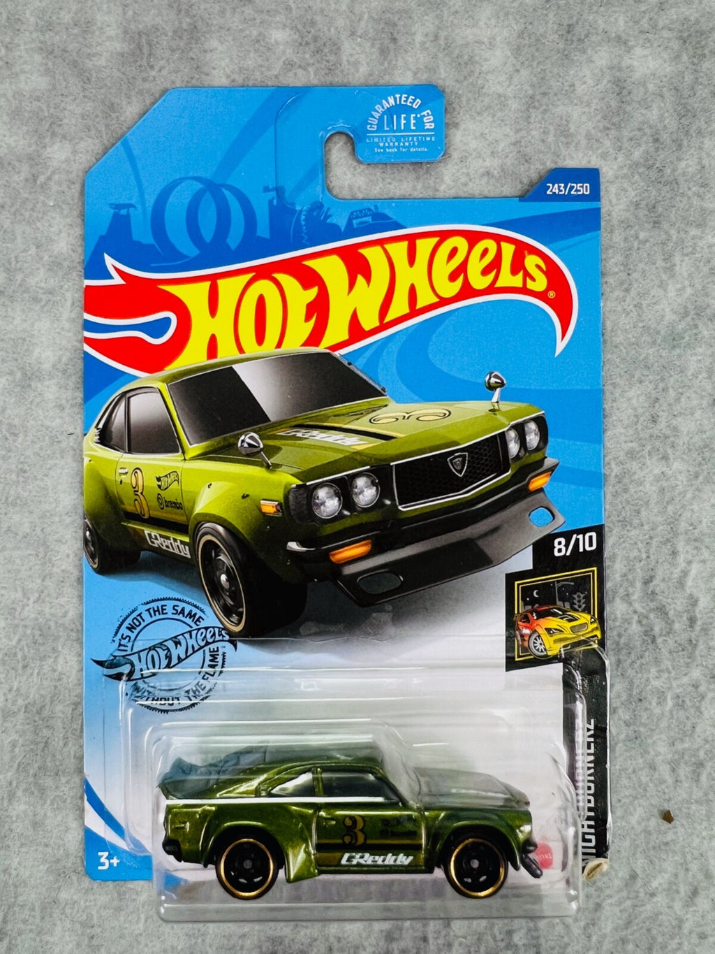 🔥🔥🔥Hot Wheels Nightburnerz 8/10 Mazda RX-3 Green GReddy HW24🔥🔥🔥